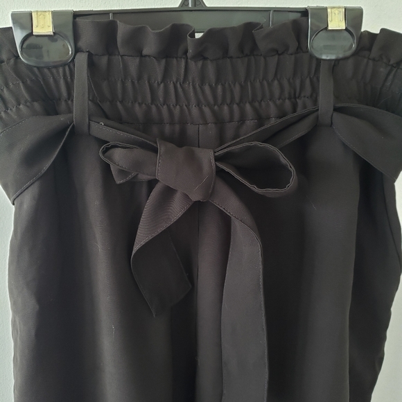 ZARA-High waisted paperboy pants with tie belt - Picture 3 of 12